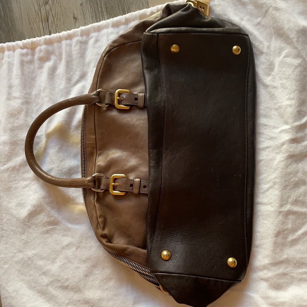 Authentic Prada Ombré Glacé Double Zipper - Picture 4 of 13